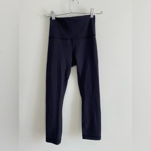 Lululemon Wunder Train High-Rise Crop 21"  Black Size 4 - Picture 5 of 13